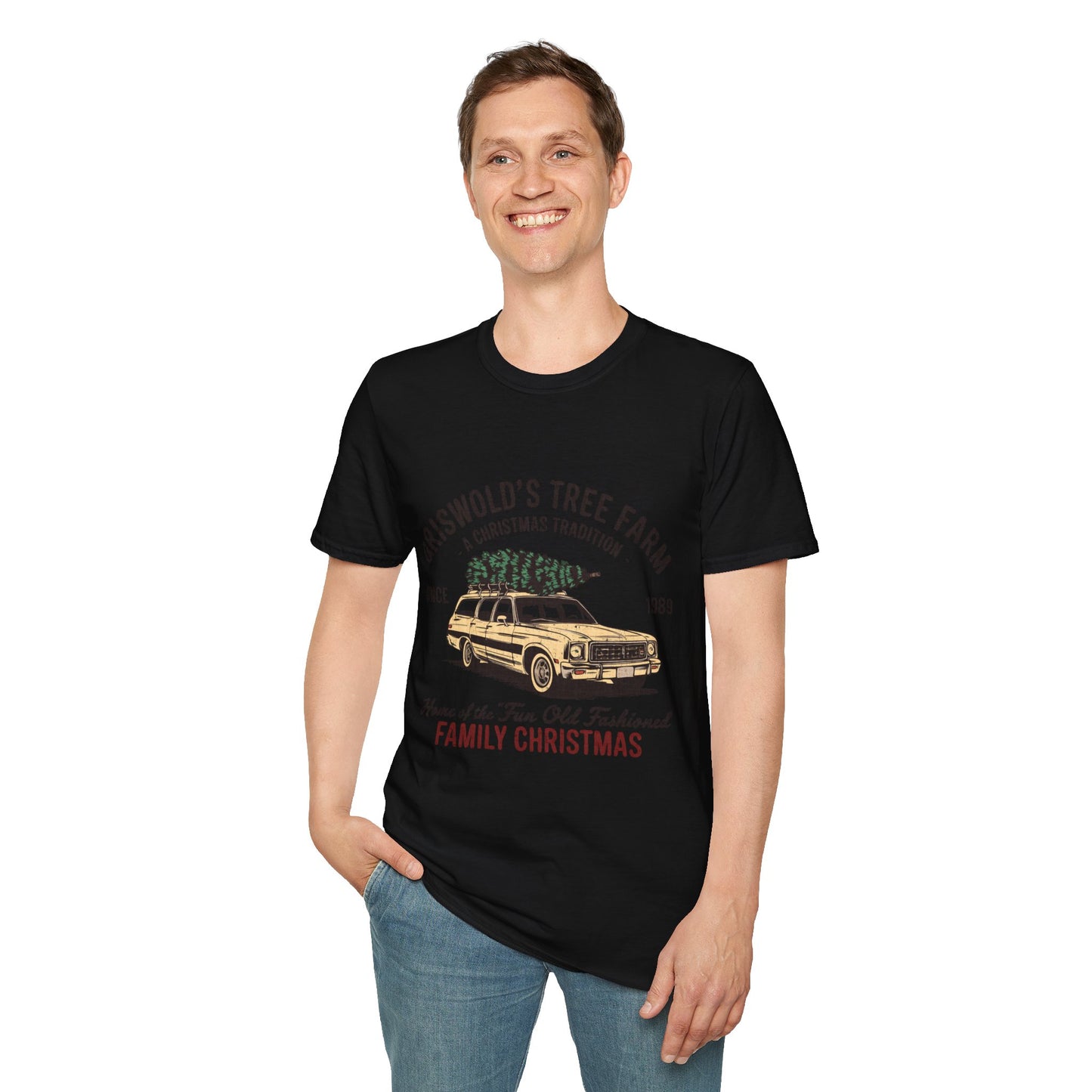 Griswold’s Tree Farm Retro Christmas Graphic T-Shirt