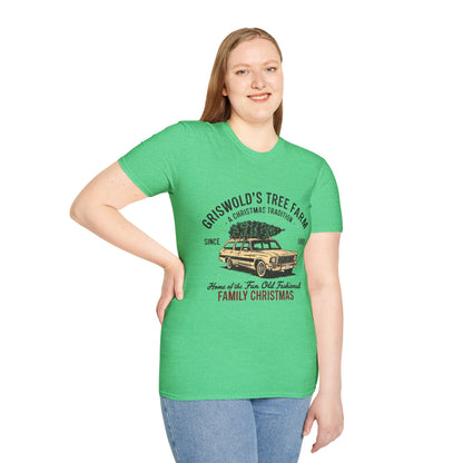 Griswold’s Tree Farm Retro Christmas Graphic T-Shirt