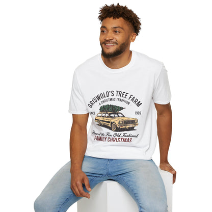 Griswold’s Tree Farm Retro Christmas Graphic T-Shirt