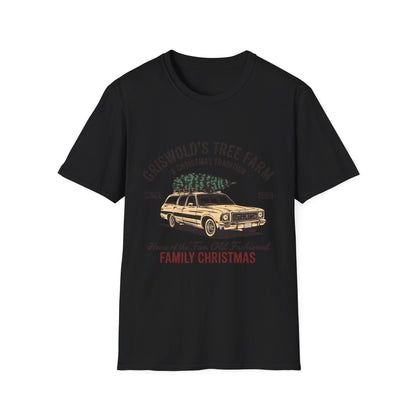 Griswold’s Tree Farm Retro Christmas Graphic T-Shirt