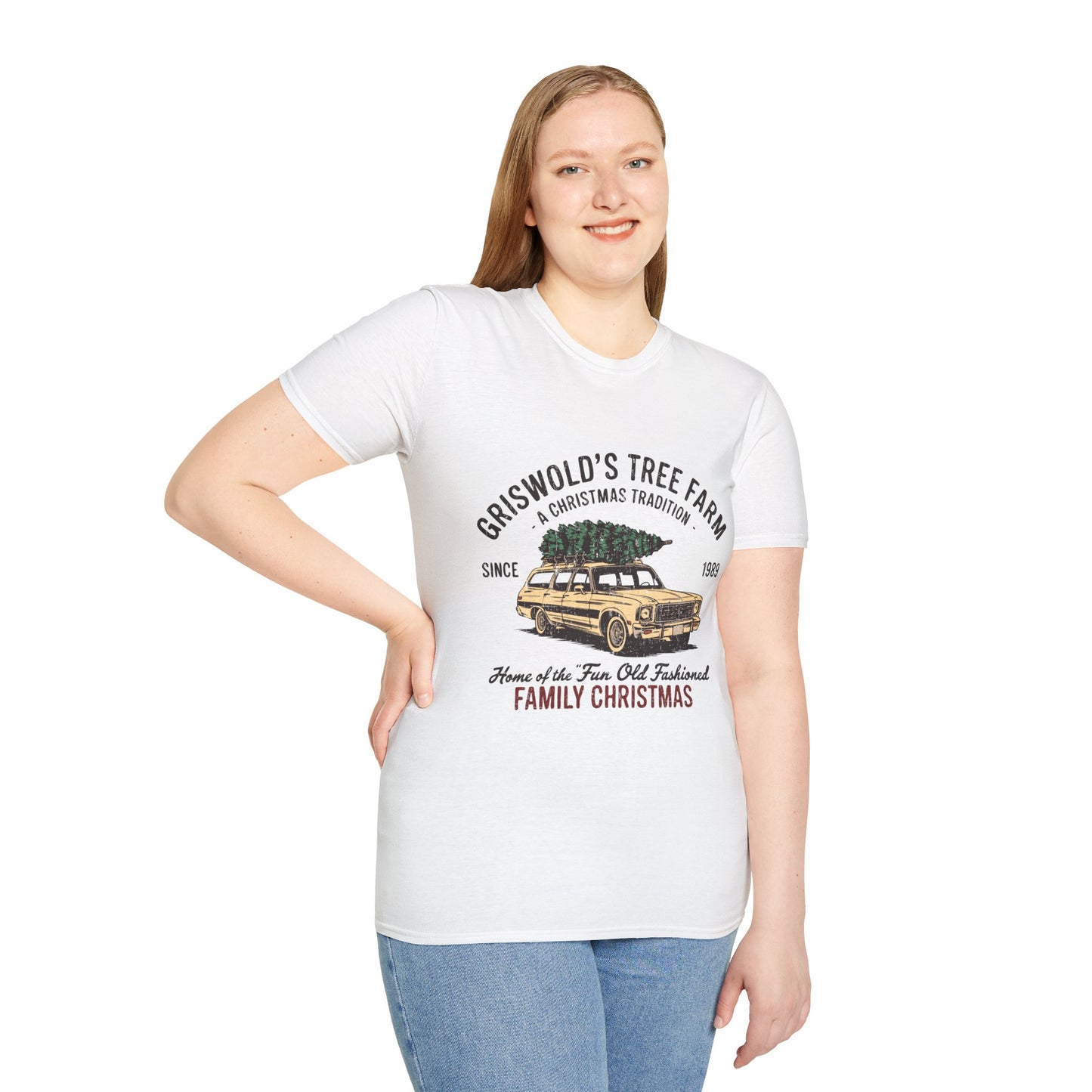 Griswold’s Tree Farm Retro Christmas Graphic T-Shirt