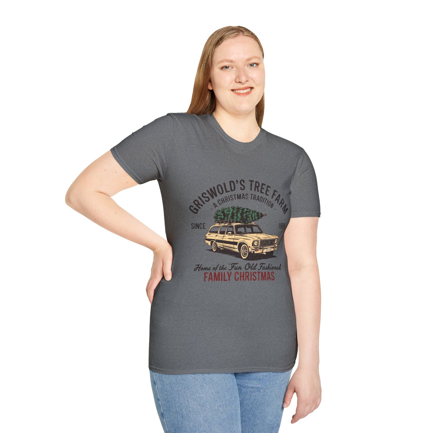 Griswold’s Tree Farm Retro Christmas Graphic T-Shirt