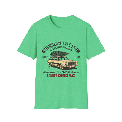 Griswold’s Tree Farm Retro Christmas Graphic T-Shirt